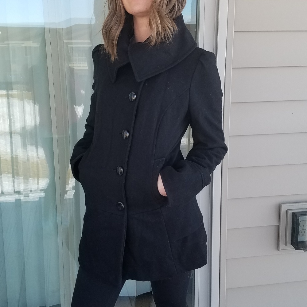 Black Steve Madden pea coat